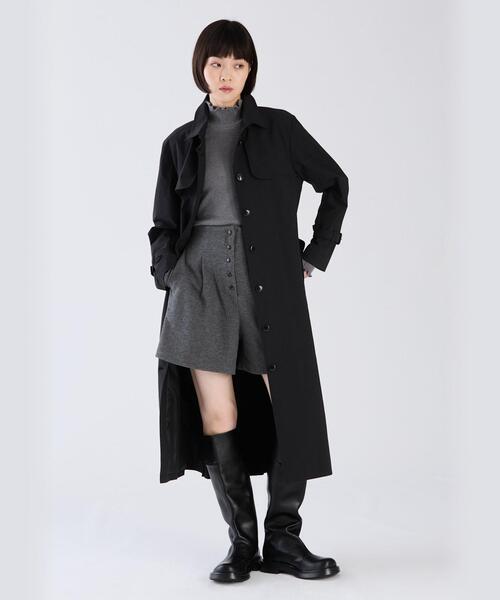 To b. by agnes b.（トゥービーバイアニエスベー）の「WW45 MANTEAU ライトウールロングコート（その他アウター・レディース・ブラック・36/40/38）」の3枚目の写真