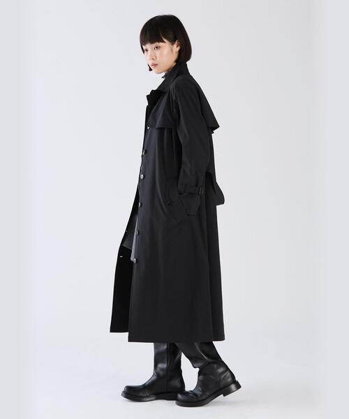 To b. by agnes b.（トゥービーバイアニエスベー）の「WW45 MANTEAU ライトウールロングコート（その他アウター・レディース・ブラック・36/40/38）」の4枚目の写真
