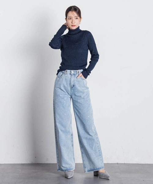 ラメタートルネック≪手洗い可能≫（ニット/セーター）｜VICKY（ビッキー）