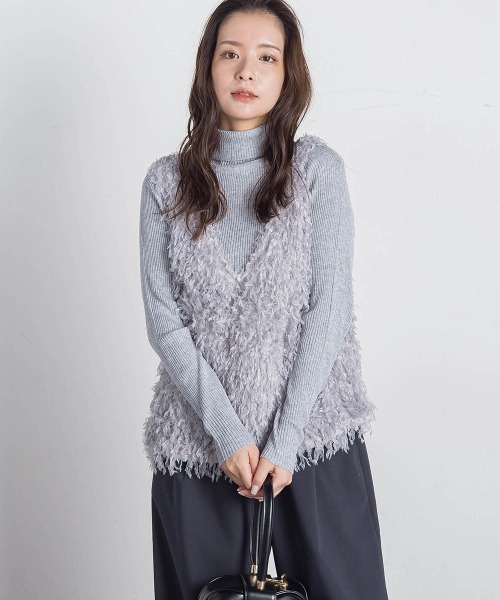 ラメタートルネック≪手洗い可能≫（ニット/セーター）｜VICKY（ビッキー）