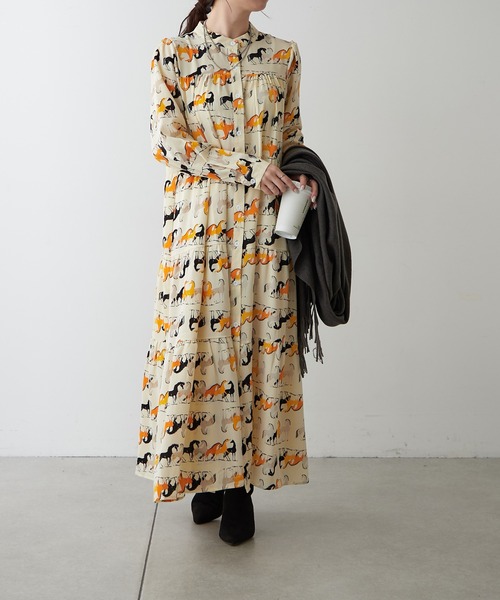 Remind me and forever(リマインドミーアンドフォーエバー)の「長袖ティアードギャザーワンピース(ワンピース・レディース・その他1/その他2/その他3・FREE)」の2枚目の写真