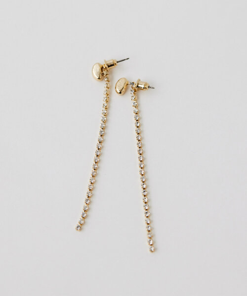 GALLARDAGALANTE（ガリャルダガランテ）の「2WAYラインストーンピアス（ピアス（両耳用）・レディース・ブラック/クリア・FREE）」の6枚目の写真