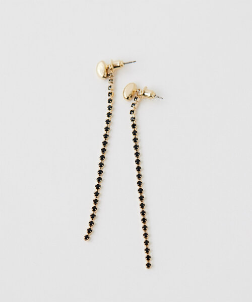 GALLARDAGALANTE（ガリャルダガランテ）の「2WAYラインストーンピアス（ピアス（両耳用）・レディース・ブラック/クリア・FREE）」の8枚目の写真