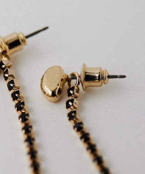 GALLARDAGALANTE（ガリャルダガランテ）の「2WAYラインストーンピアス（ピアス（両耳用）・レディース・ブラック/クリア・FREE）」の10枚目の写真