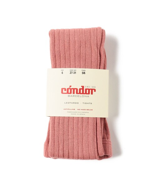 こども ビームス（コドモビームス）の「CONDOR / リブタイツ（3～10才）（タイツ/ストッキング・キッズ・グリーン系その他/グリーン系その他5/オフホワイト/チャコールグレー/ライトブラウン/ブラック系その他2/レッド系その他5/レッド系その他7/イエロー系その他5・8(7-8y)/10(9-10y)/4(3-4y)/6(5-6y)）」の8枚目の写真