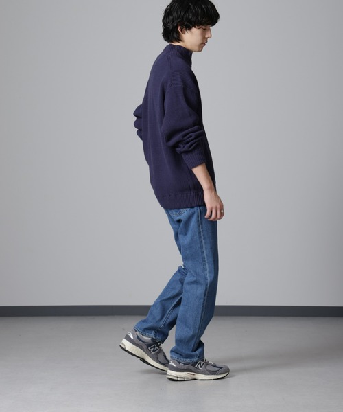 NANO universe(ナノユニバース)の「畔ニットハーフZIPプルオーバー(ニット/セーター・メンズ・ネイビー/ブラック/グレー・M/L/S)」の10枚目の写真