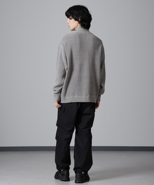 NANO universe(ナノユニバース)の「畔ニットハーフZIPプルオーバー(ニット/セーター・メンズ・ネイビー/ブラック/グレー・M/L/S)」の17枚目の写真