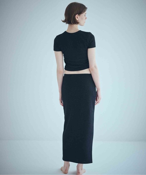 SEA(シー)の「グリッタースリットスカート(スカート・レディース・シルバー/ブラック・ONE SIZE)」の3枚目の写真