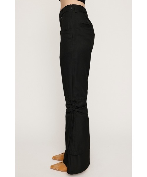 SLY（スライ）の「IRREGULAR WAIST FLARE PT イレギュラー ウエスト フレア パンツ（スラックス・レディース・ブラック/マルチ・1/2）」の6枚目の写真