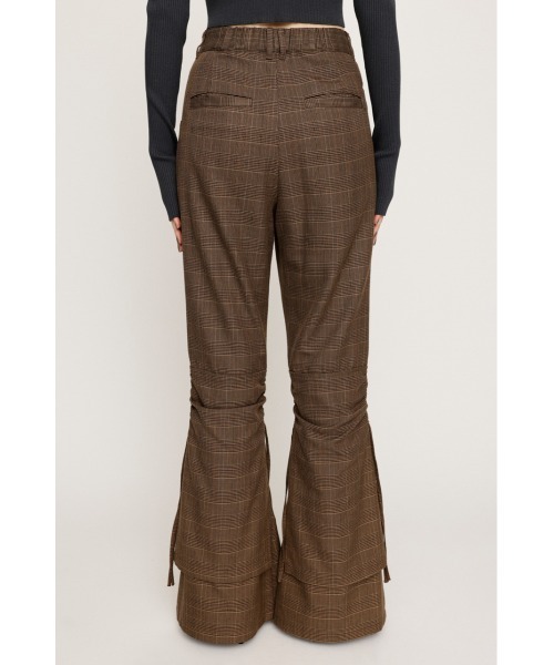 SLY（スライ）の「IRREGULAR WAIST FLARE PT イレギュラー ウエスト フレア パンツ（スラックス・レディース・ブラック/マルチ・1/2）」の12枚目の写真