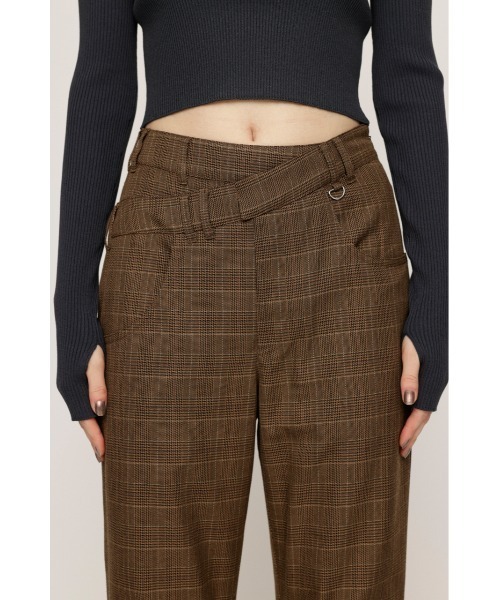 SLY（スライ）の「IRREGULAR WAIST FLARE PT イレギュラー ウエスト フレア パンツ（スラックス・レディース・ブラック/マルチ・1/2）」の13枚目の写真