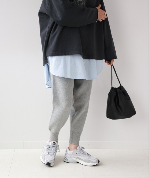 JOURNAL STANDARD relume（ジャーナルスタンダード　レリューム）の「《追加2》ニットジョガーパンツ（その他パンツ・レディース・ライトグレー/ブラック・FREE）」の3枚目の写真