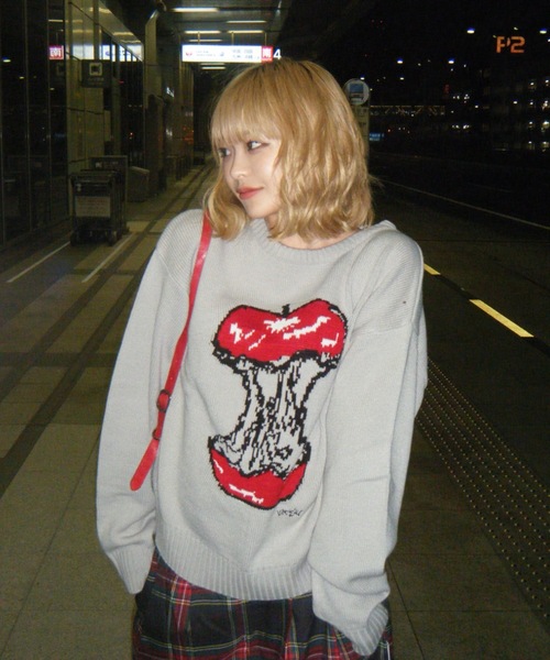 セール】crush apple knit（ニット/セーター）｜shesame（シーセム）の