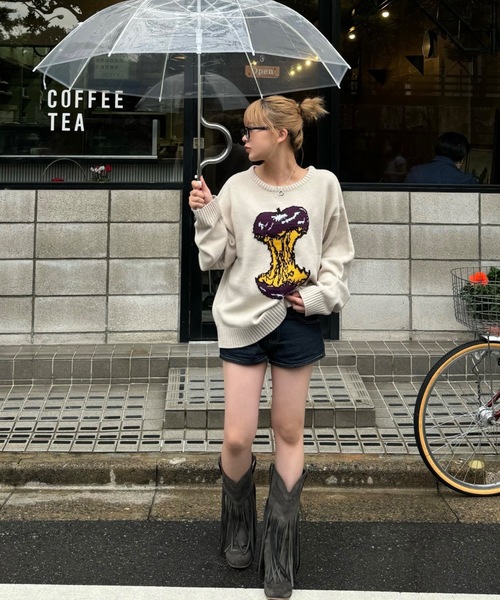 セール】crush apple knit（ニット/セーター）｜shesame