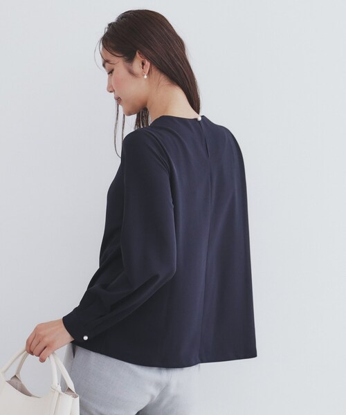 セール】タックパール調トップス【洗濯機洗い可】（Tシャツ/カットソー