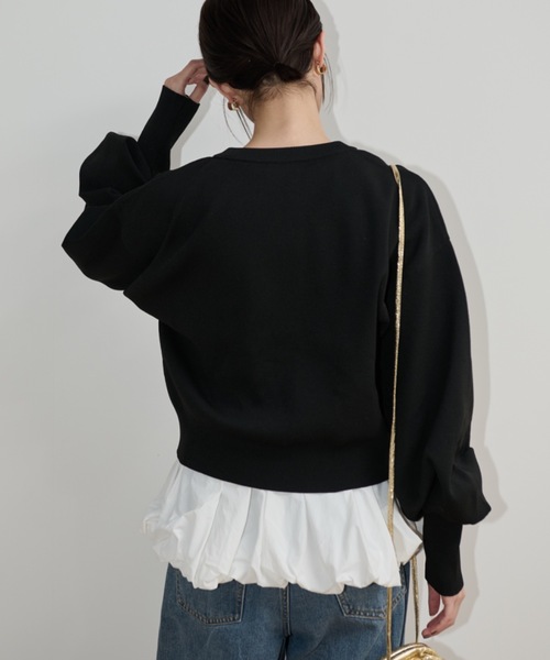 Shelly island（シェリーアイランド）の「カップ付ドッキングバルーンインナータンク（Tシャツ/カットソー・レディース・ブラック/ホワイト・FREE）」の10枚目の写真