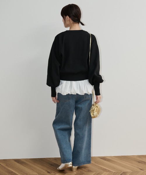 Shelly island（シェリーアイランド）の「カップ付ドッキングバルーンインナータンク（Tシャツ/カットソー・レディース・ブラック/ホワイト・FREE）」の13枚目の写真