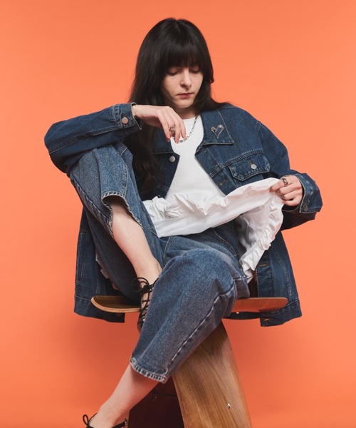 Shelly island（シェリーアイランド）の「カップ付ドッキングバルーンインナータンク（Tシャツ/カットソー・レディース・ブラック/ホワイト・FREE）」の16枚目の写真