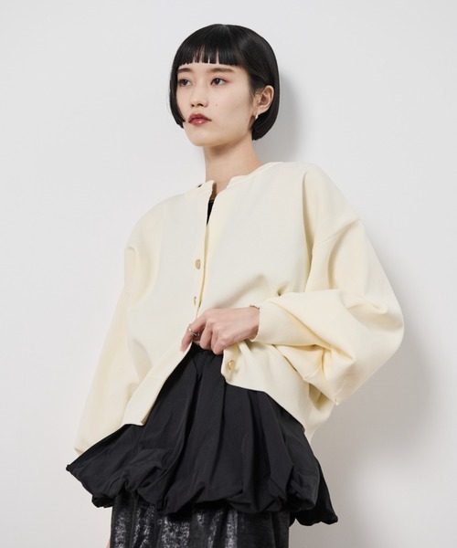 Shelly island（シェリーアイランド）の「カップ付ドッキングバルーンインナータンク（Tシャツ/カットソー・レディース・ブラック/ホワイト・FREE）」の21枚目の写真