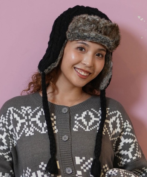 BILLABONG/ビラボン ビーニー CABLE WOOL BLEND BEA フライトキャップ EBE014-912（ニットキャップ/ビーニー）｜BILLABONG（ビラボン） 5,584円