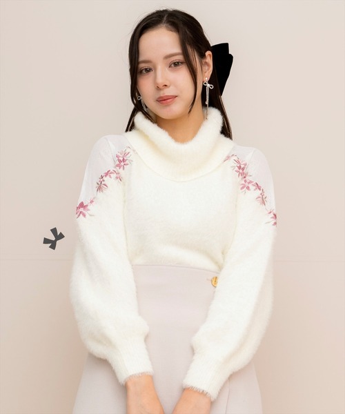 【セール】刺繍シャギーニットプルオーバー（ニット/セーター）｜WILLSELECTION（ウィルセレクション） pattayablatt.com