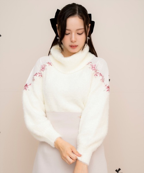 【セール】刺繍シャギーニットプルオーバー（ニット/セーター）｜WILLSELECTION（ウィルセレクション） pattayablatt.com