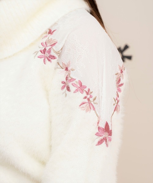 【セール】刺繍シャギーニットプルオーバー（ニット/セーター）｜WILLSELECTION（ウィルセレクション） pattayablatt.com