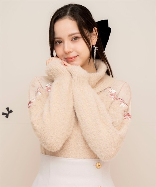 【セール】刺繍シャギーニットプルオーバー（ニット/セーター）｜WILLSELECTION（ウィルセレクション） pattayablatt.com