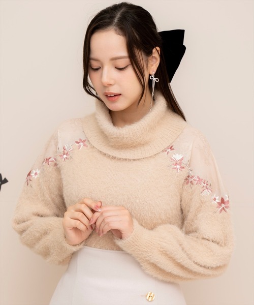 【セール】刺繍シャギーニットプルオーバー（ニット/セーター）｜WILLSELECTION（ウィルセレクション） pattayablatt.com