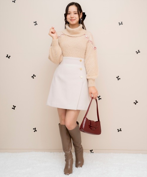 【セール】刺繍シャギーニットプルオーバー（ニット/セーター）｜WILLSELECTION（ウィルセレクション） pattayablatt.com