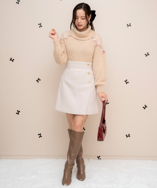 【セール】刺繍シャギーニットプルオーバー（ニット/セーター）｜WILLSELECTION（ウィルセレクション） pattayablatt.com