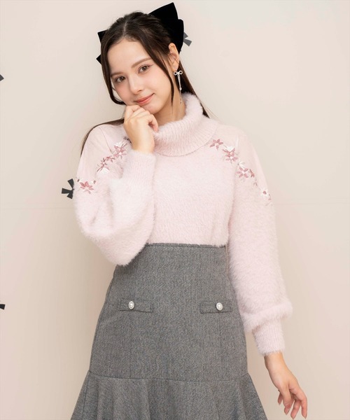 【セール】刺繍シャギーニットプルオーバー（ニット/セーター）｜WILLSELECTION（ウィルセレクション） pattayablatt.com