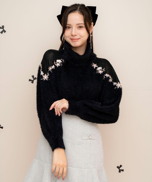 【セール】刺繍シャギーニットプルオーバー（ニット/セーター）｜WILLSELECTION（ウィルセレクション） pattayablatt.com