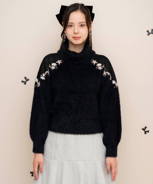【セール】刺繍シャギーニットプルオーバー（ニット/セーター）｜WILLSELECTION（ウィルセレクション） pattayablatt.com
