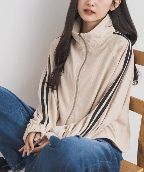 RETRO GIRL（レトロガール）の「コーデュロイトラックJK（その他アウター・レディース・レッド/ナチュラル/ブラック・FREE）」の2枚目の写真