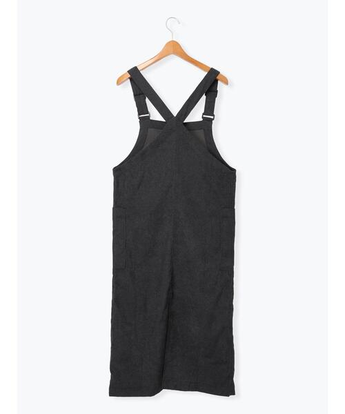 Lugnoncure（ルノンキュール）の「フロントジップコーデュロイジャンスカ（ワンピース・レディース・グレー/オフホワイト/ブラック・F）」の12枚目の写真