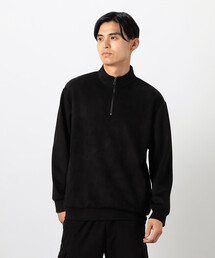 ハーフジップ セットアップ」に該当するブラック/黒色系の
