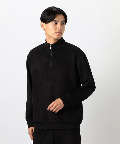 COMME CA ISM(コムサイズム)の「【セットアップ対応】 ハーフジップ プルオーバー(Tシャツ/カットソー・メンズ・ブラック/グレー・MEDIUM/LARGE)」の10枚目の写真
