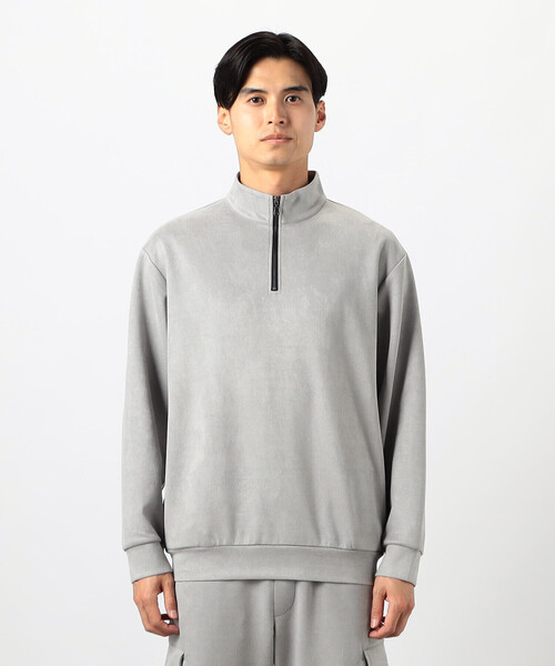 COMME CA ISM(コムサイズム)の「【セットアップ対応】 ハーフジップ プルオーバー(Tシャツ/カットソー・メンズ・ブラック/グレー・MEDIUM/LARGE)」の11枚目の写真