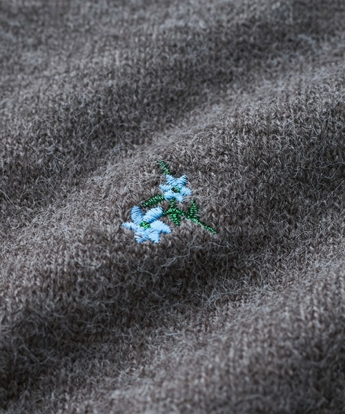 【WEB/1部店舗限定】花刺繍ニットカーディガン（カーディガン/ボレロ）｜VIS（ビス）