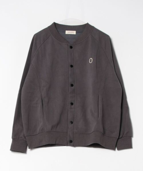 aimoha(アイモハ)の「ワンポイントスナップボタンブルゾン(ブルゾン・レディース・ブラック/ダークグレー/ベージュ/ライトグリーン/ピンク・FREE)」の9枚目の写真