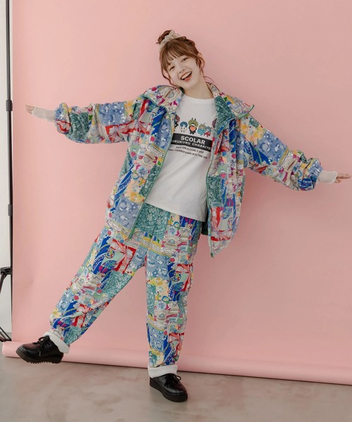 ScoLar（スカラー）の「ScoLar/スカラー 総柄裏起毛PT（その他パンツ