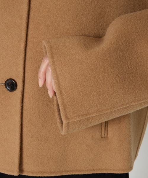 BABYLONE リバーショートジャケットコート BABYLONE コート アウター リバーショートジャケットコート