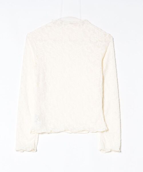 PIN(ピン)の「シアーレースブラウス(シャツ/ブラウス・レディース・ブラック/アイボリー・FREE)」の6枚目の写真