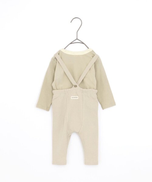 p.premier(ピードットプルミエ)の「ベビーサスペンダーパンツ&シンプルロゴロンパスセット(ロンパース・キッズ・ブラック/アイボリー/ピンク・70/80)」の10枚目の写真