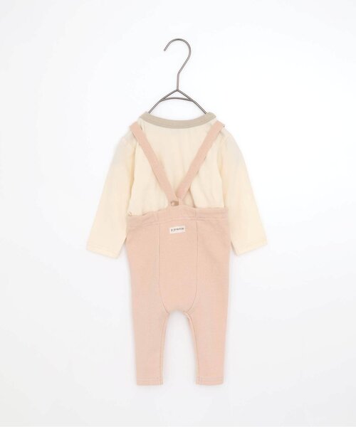 p.premier(ピードットプルミエ)の「ベビーサスペンダーパンツ&シンプルロゴロンパスセット(ロンパース・キッズ・ブラック/アイボリー/ピンク・70/80)」の11枚目の写真