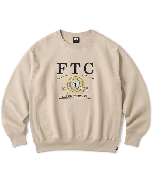 FTC（エフティーシー）の「UNIVERSITY CREW NECK（スウェット・メンズ・アッシュグレー/ブラック/サンドベージュ/ネイビー・MEDIUM/LARGE/X-LARGE/SMALL）」の3枚目の写真