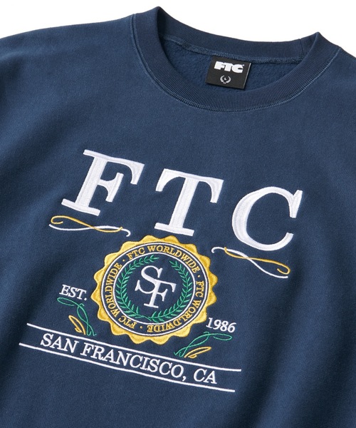 FTC（エフティーシー）の「UNIVERSITY CREW NECK（スウェット・メンズ・アッシュグレー/ブラック/サンドベージュ/ネイビー・MEDIUM/LARGE/X-LARGE/SMALL）」の11枚目の写真