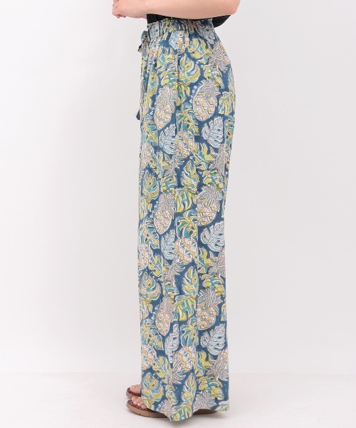 チチカカ（チチカカ）の「Rico エコフレンドリーダイ パインモンステラブロックプリントパンツ（その他パンツ・レディース・ネイビー/グレー・FREE）」の13枚目の写真