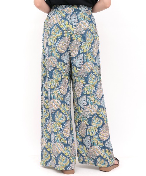 チチカカ（チチカカ）の「Rico エコフレンドリーダイ パインモンステラブロックプリントパンツ（その他パンツ・レディース・ネイビー/グレー・FREE）」の14枚目の写真